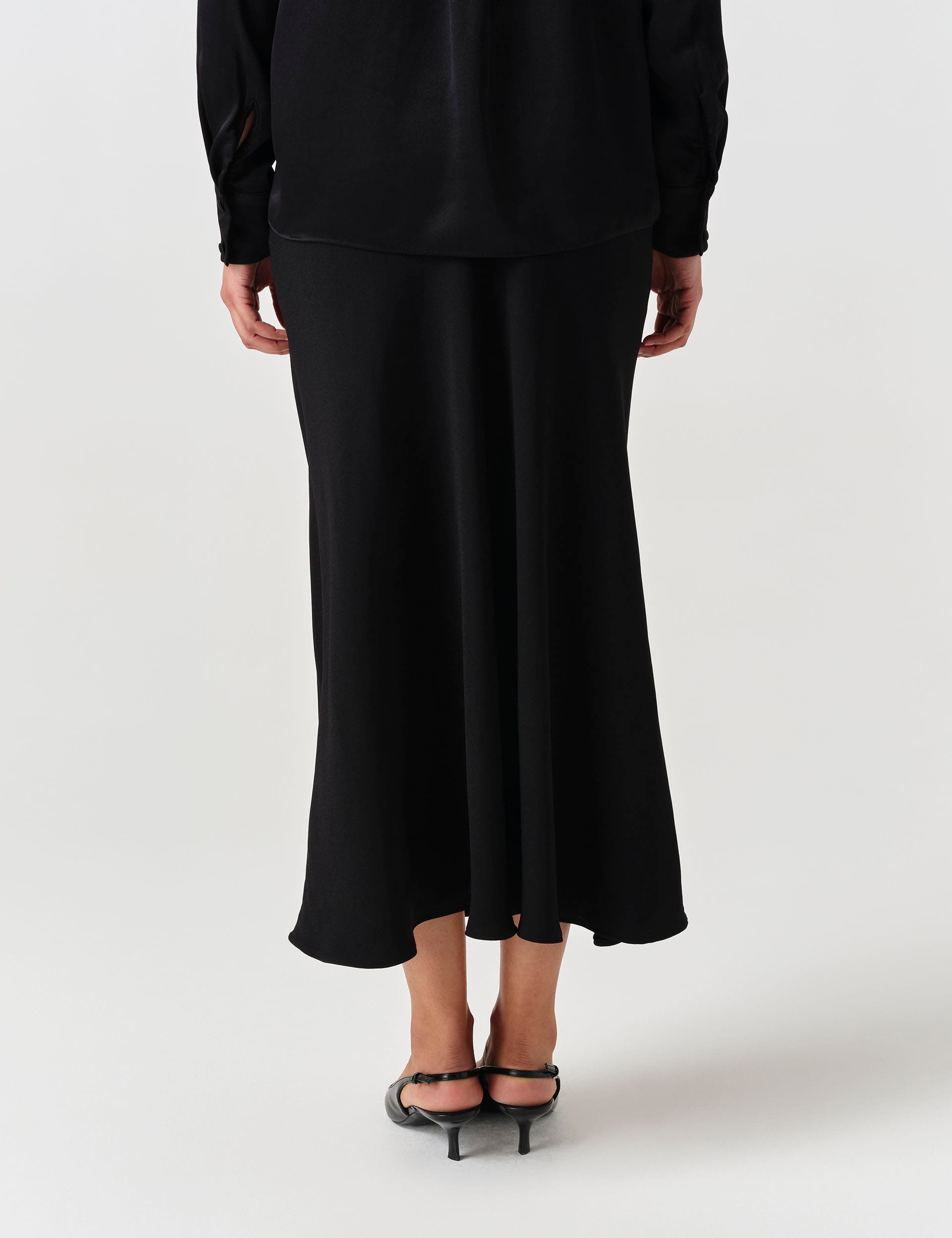 Ghost London Lyra Crepe Midi Skirt (Women) | Nordstrom