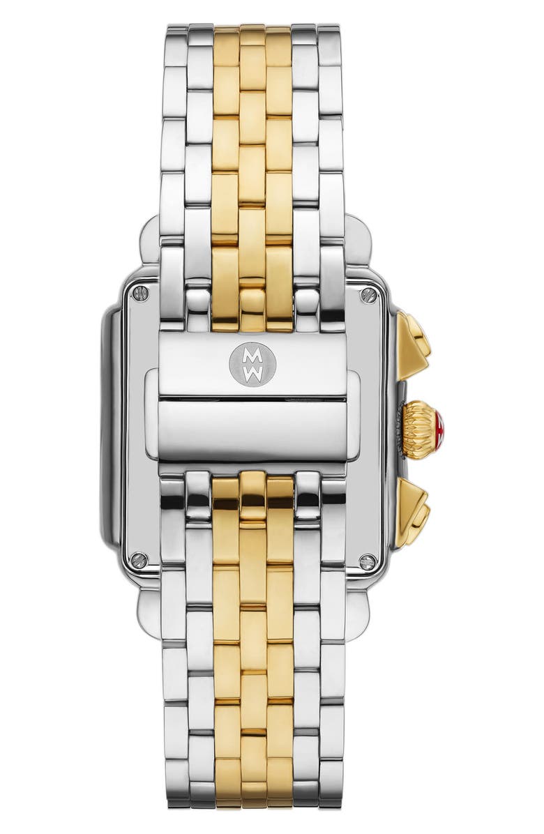 MICHELE Deco Diamond Chronograph Bracelet Watch, 35mm, Alternate, color,