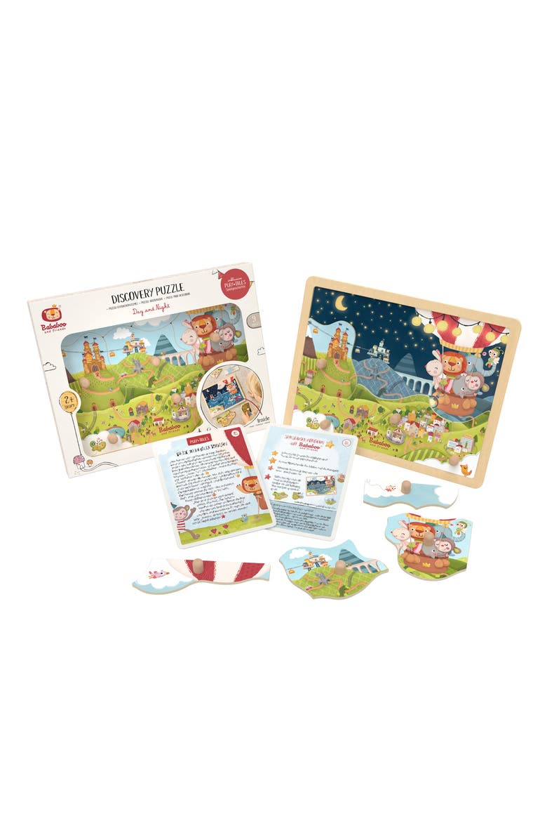 Bababoo and friends<sup>®</sup> Day and Night Discovery Puzzle, Alternate, color, Blue