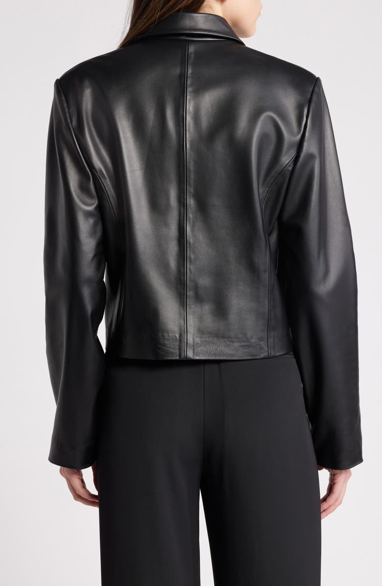 RUE SOPHIE Pri Crop Leather Jacket, Alternate, color, 