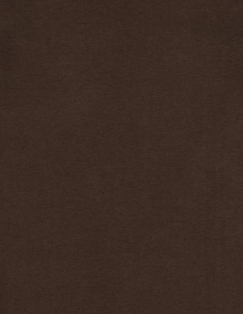 Leveret Kids Long Sleeve T-shirt, 100% Cotton, Solid Colors In Brown