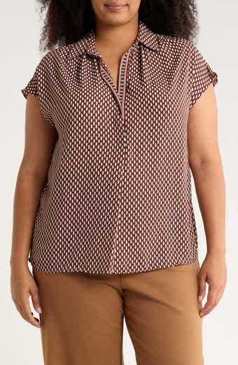 MAX STUDIO Cap Sleeve Blouse