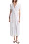 V-Neck Front Tie Cover-Up Maxi Dress