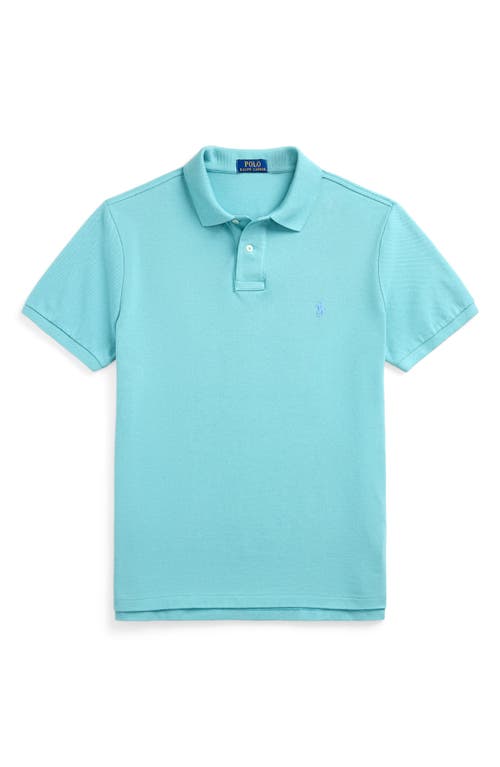 Polo Ralph Lauren Custom Slim Fit Mesh Polo Shirt In Deep Seafoam