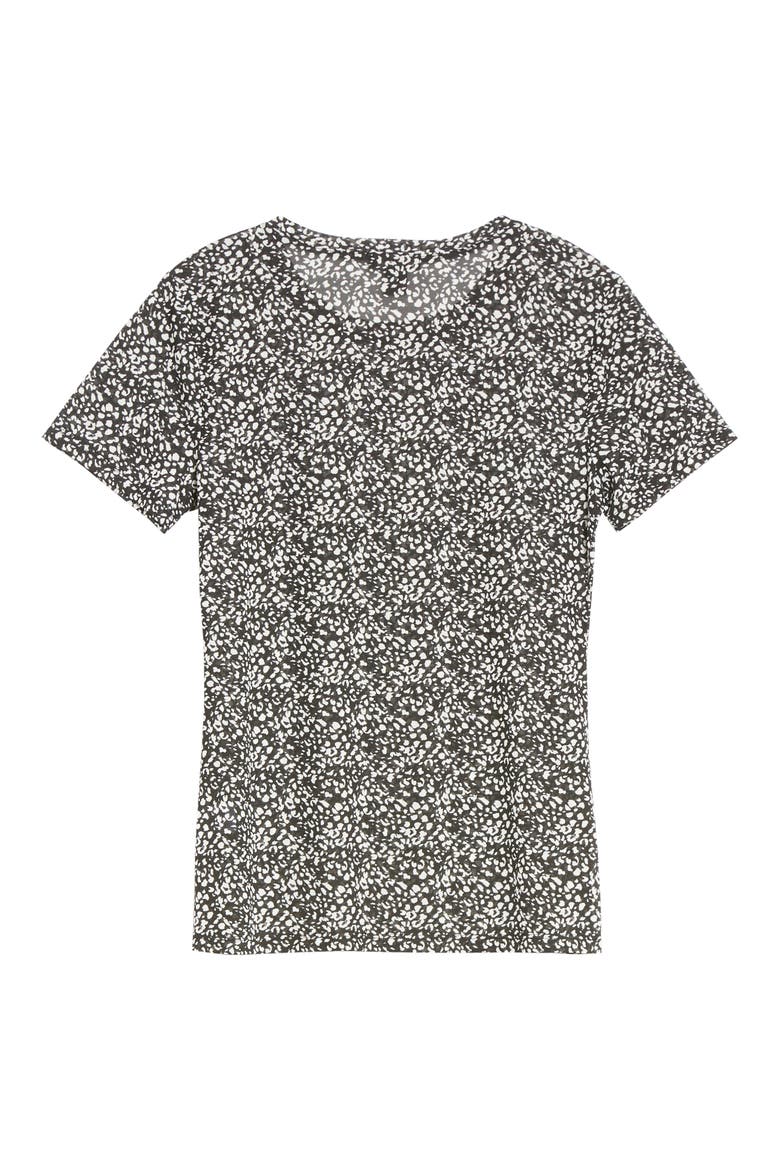 Crewneck Mesh Top, Alternate, color, BLACK- IVORY LEO DOT