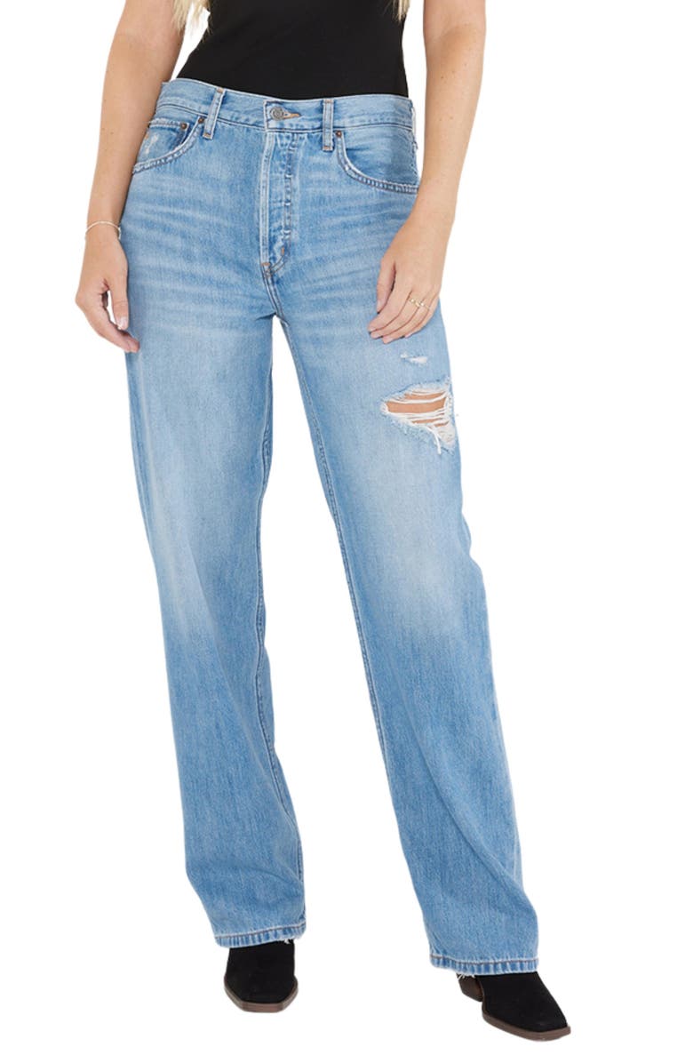 ÉTICA Altin Loose Fit Ripped Boyfriend Jeans, Alternate, color,