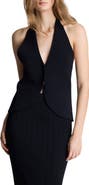 Kenneth Cole Crop Halter Vest