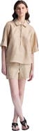 Reistor Drawstring Shorts in Neutral Beige