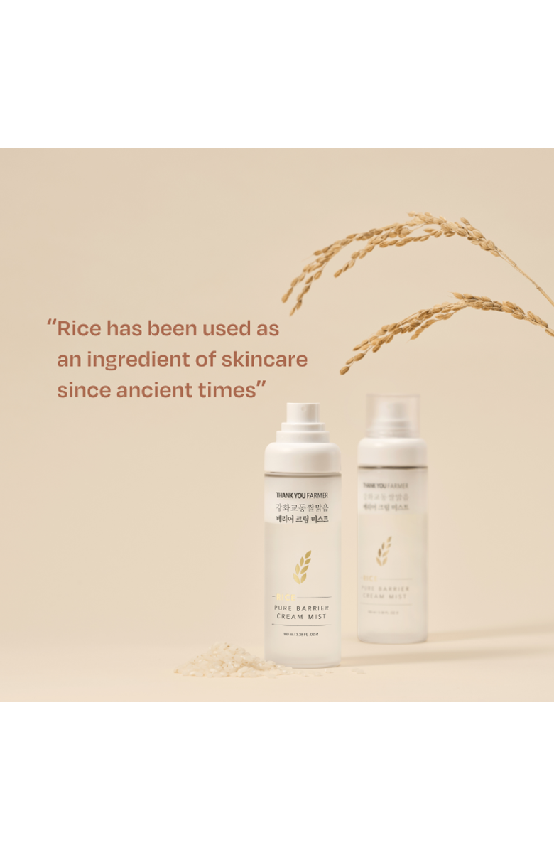 THANK YOU FARMER Rice Pure Barrier Cream Mist, Alternate, color, White