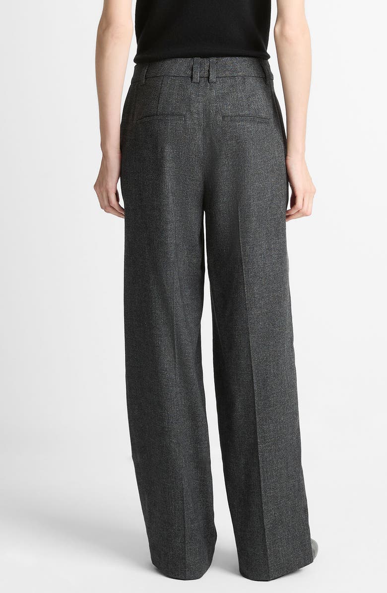 Vince Jasp High Waist Pintuck Pleat Pants, Alternate, color, Med Heather Grey