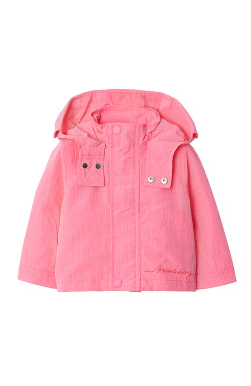 Burberry Logo-print Hooded Jacket In Blossom