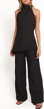 Petal & Pup Jane Halter Top & Wide Leg Drawstring Pants Set