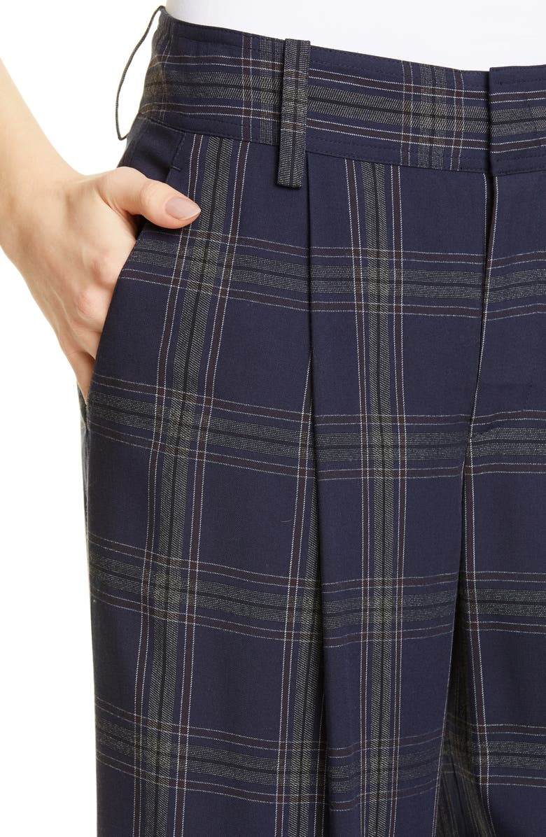 Vince Plaid Wide Leg Pants, Alternate, color, 