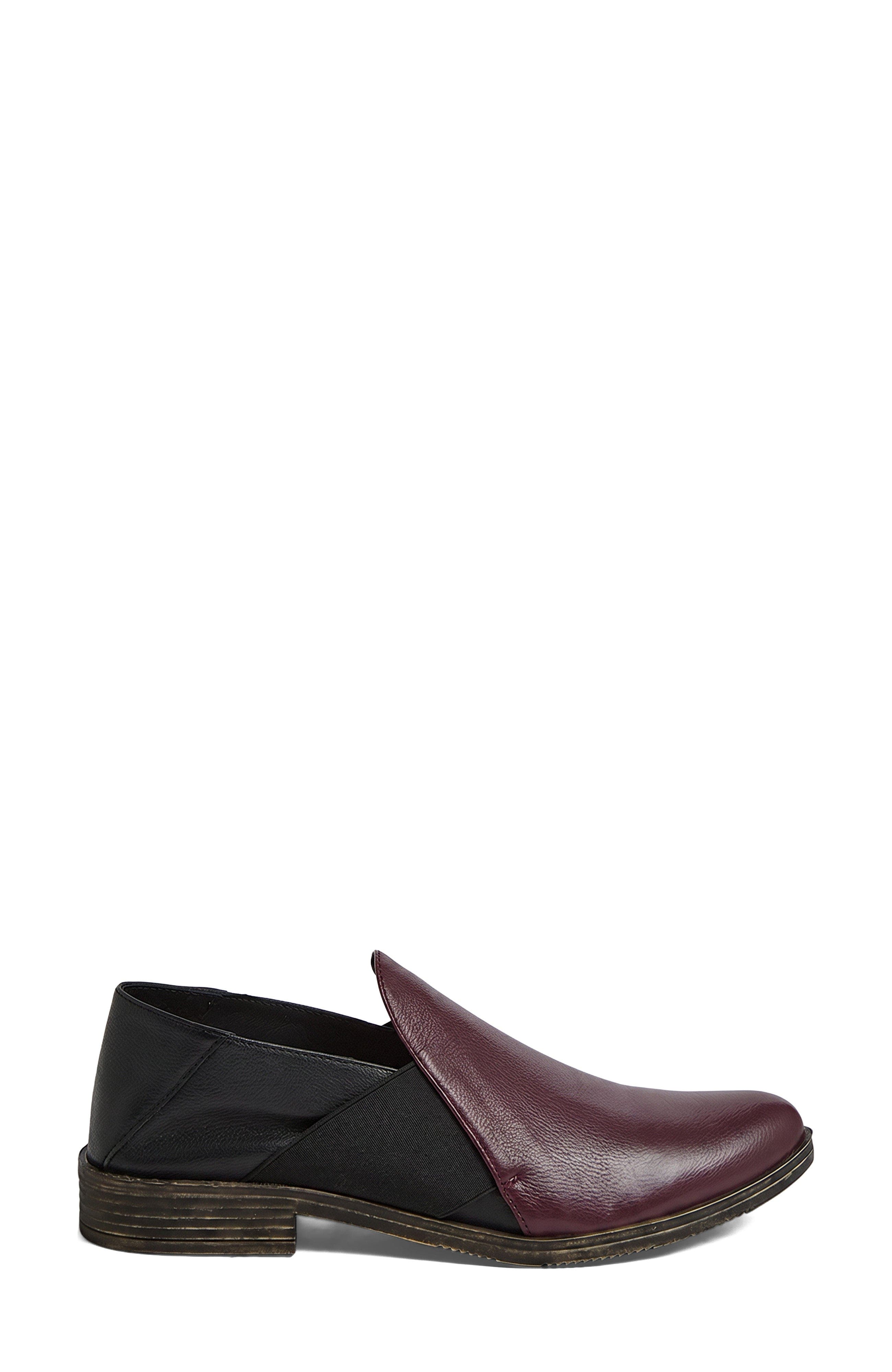 Kefect Slip On Shoe, Alternate, color, Burgundy Black Leather