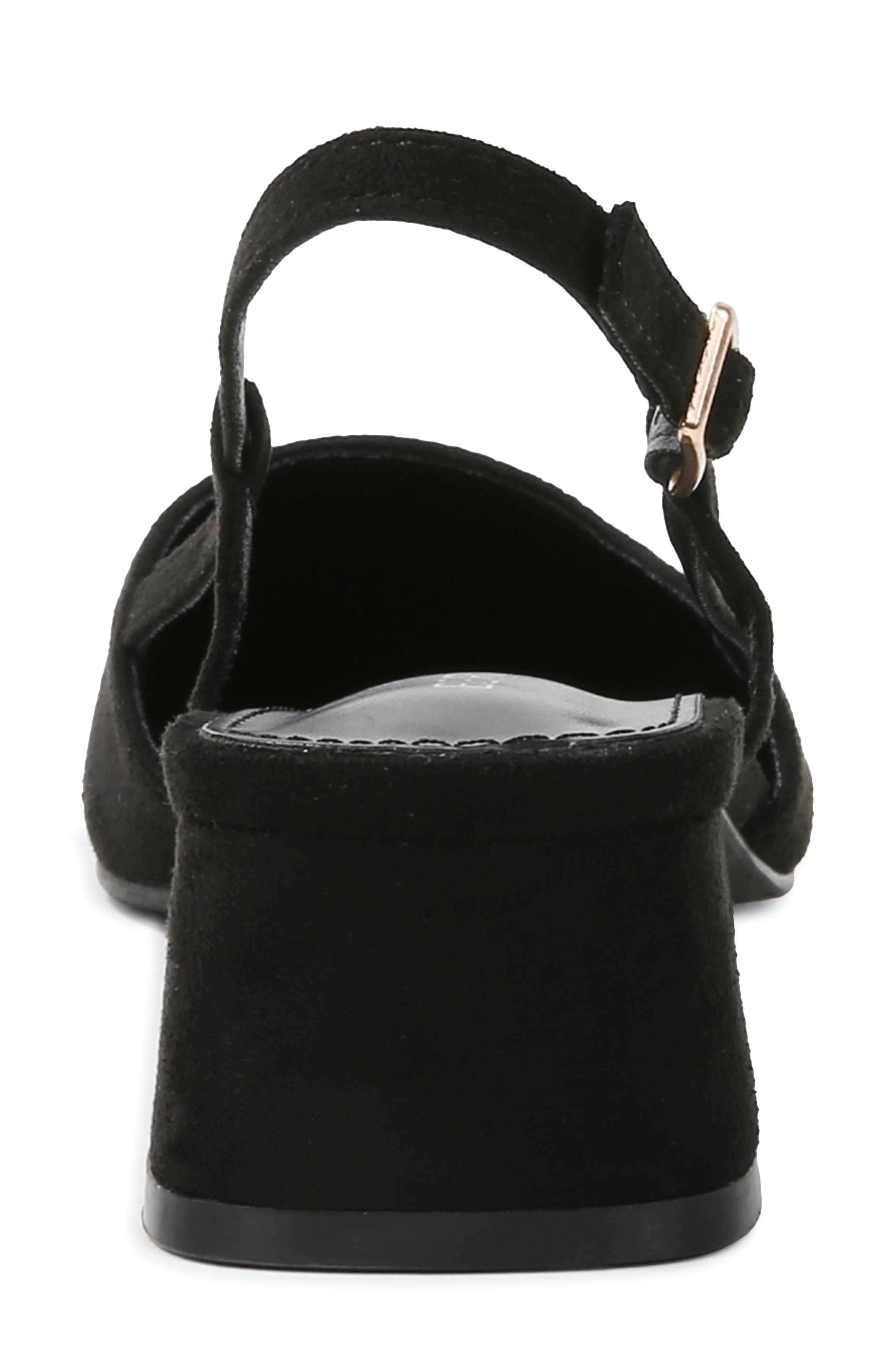 Slingback Block Heel Pump, Alternate, color, BLACK