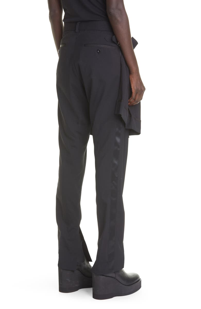 Sacai Skirt Front Suit Pants, Alternate, color, 