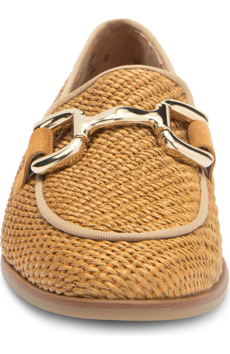 Paul Green Ariana Bit Loafer, Alternate, color, Camel Suede Raffia