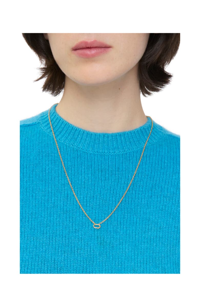 Burberry Charm Fine Chain Necklace, Alternate, color, Gold