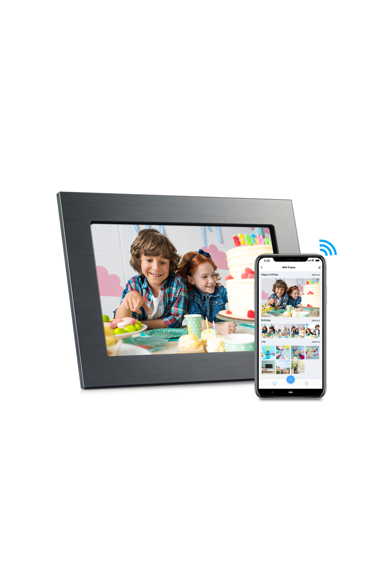 10.1" WiFi Digital Photo Frame, Main, color, Titanium Black