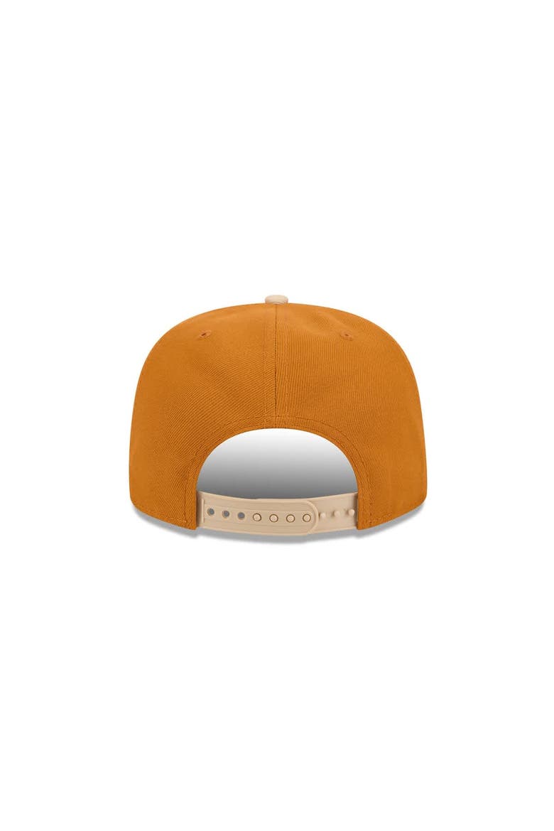 Men's New Era Brown/Light Beige Dallas Cowboys Two-Tone Color Pack A-Frame 9FIFTY Snapback Hat, Alternate, color, Brown