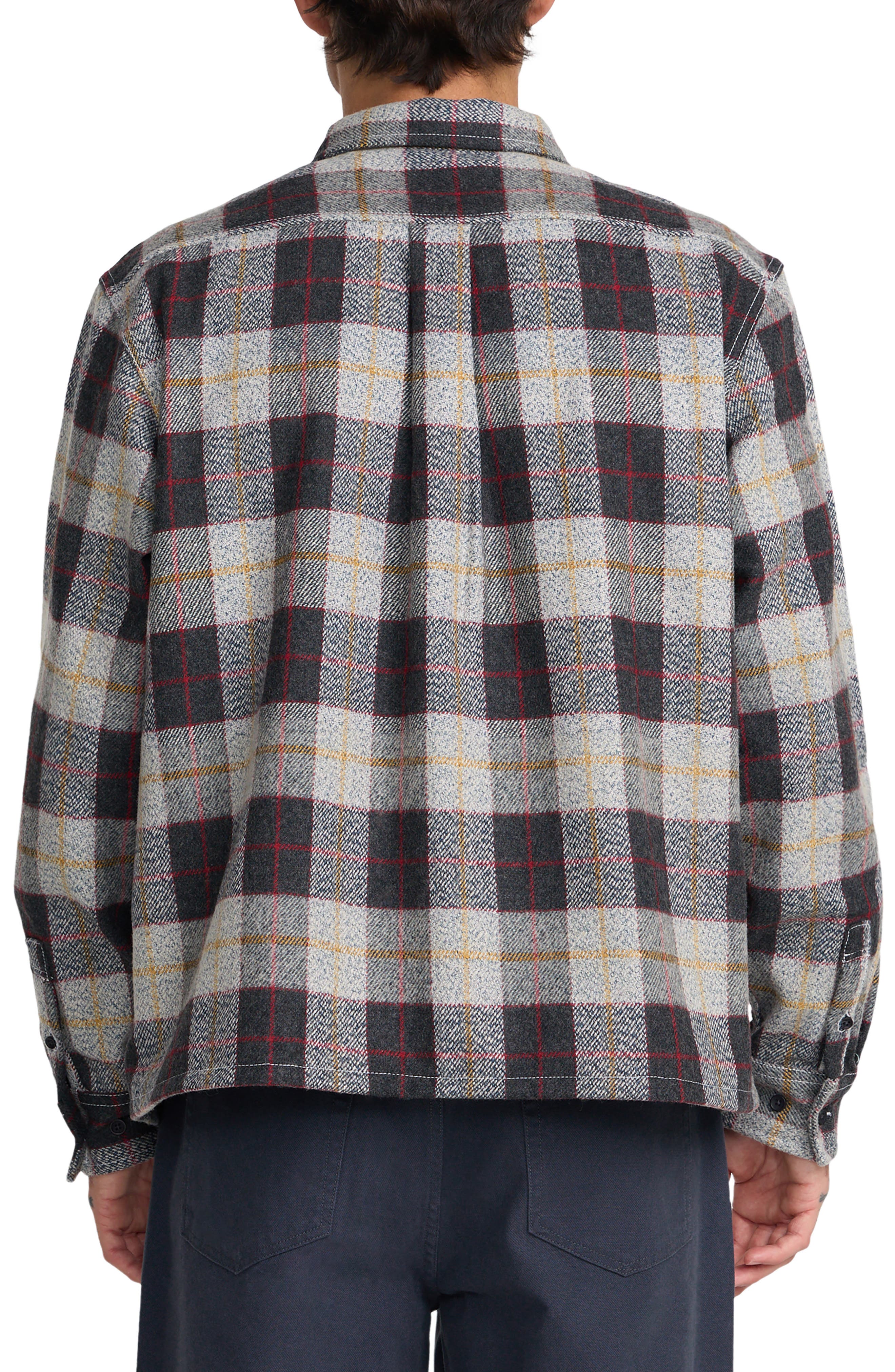 RVCA Dayshift Flannel Button-Up Shirt (Men) | Nordstrom