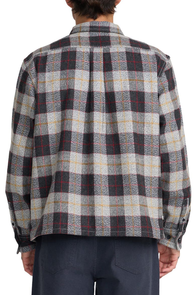 Dayshift Flannel Button-Up Shirt, Alternate, color, PURPLE MULTI