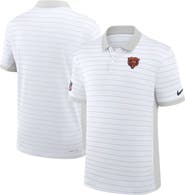 Nike Men's Nike White Chicago Bears Sideline Victory Stripe Dri-FIT Polo
