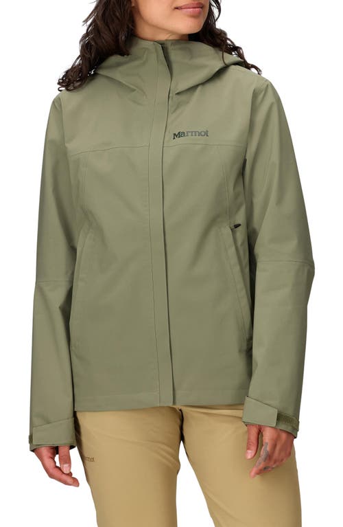Marmot Precip® Eco Pro Waterproof Hooded Jacket In Green