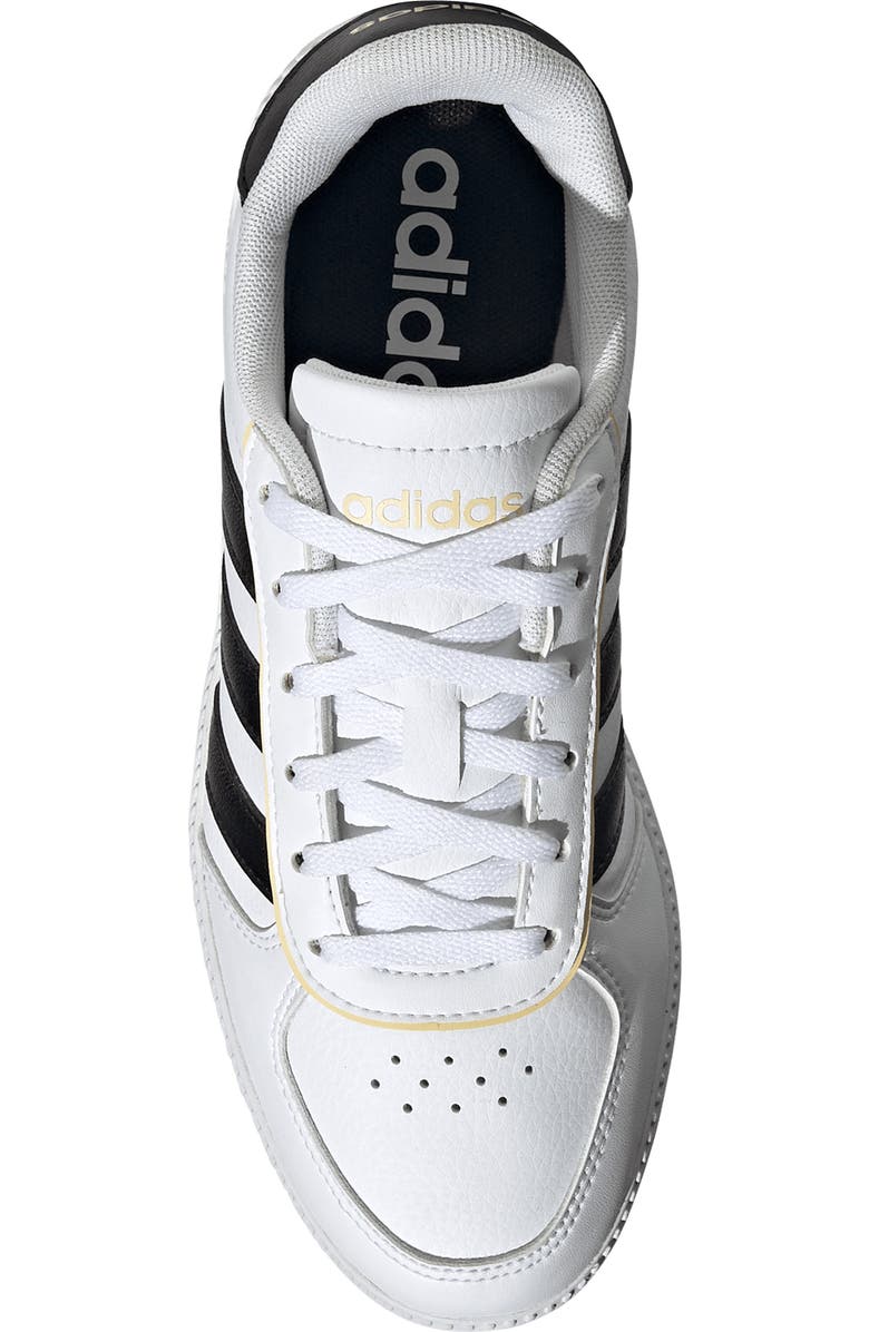 adidas Kids' Breaknet Sleek Sneaker, Alternate, color, White/ Black/ Orange Tint