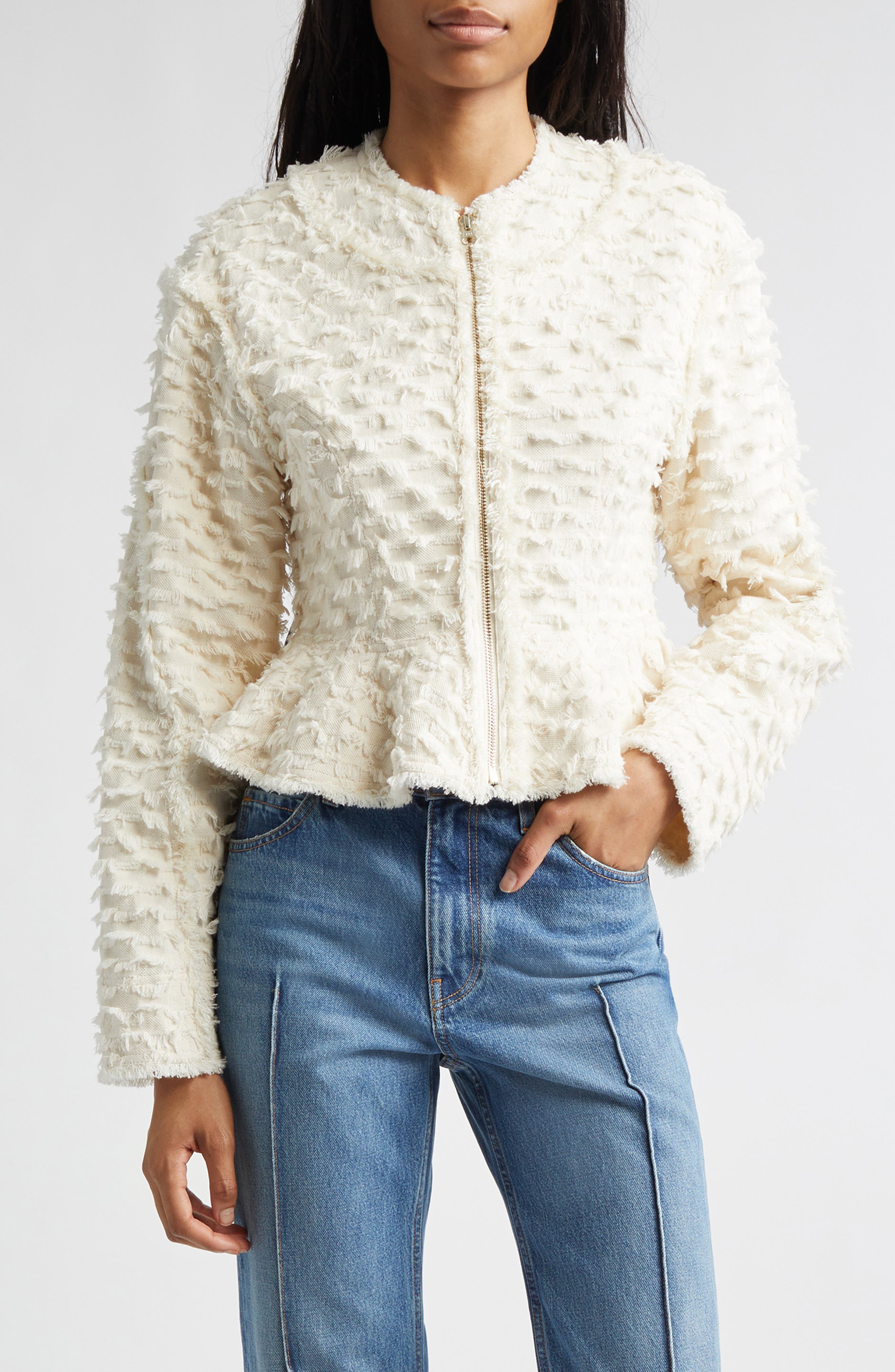 Rosalind Cotton Peplum Jacket