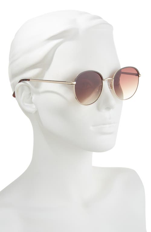 Bp. Gradient Round Sunglasses In Gold