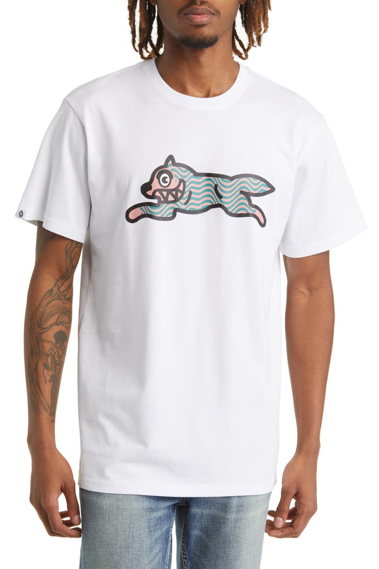 Wavy Graphic Tee, Main, color, WHITE