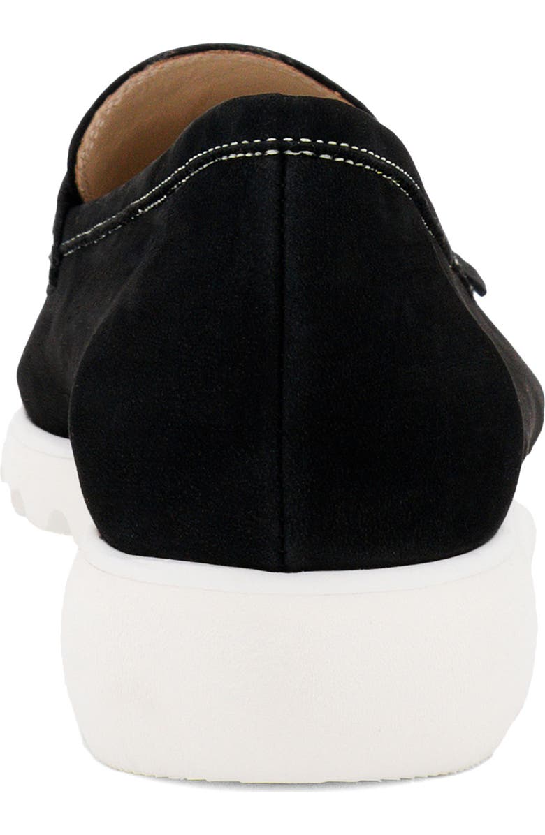 Amalfi by Rangoni Elemento Fringe Penny Loafer, Alternate, color, Nero Long Beach