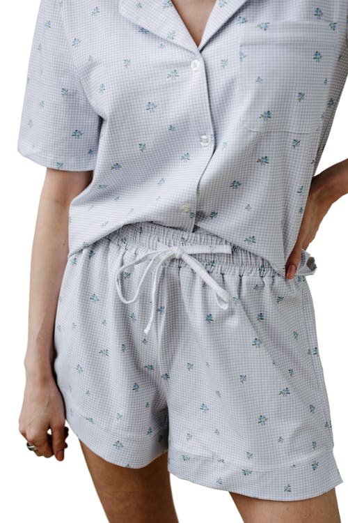 NOON NOON STRETCH COTTON SHORT PAJAMA SET