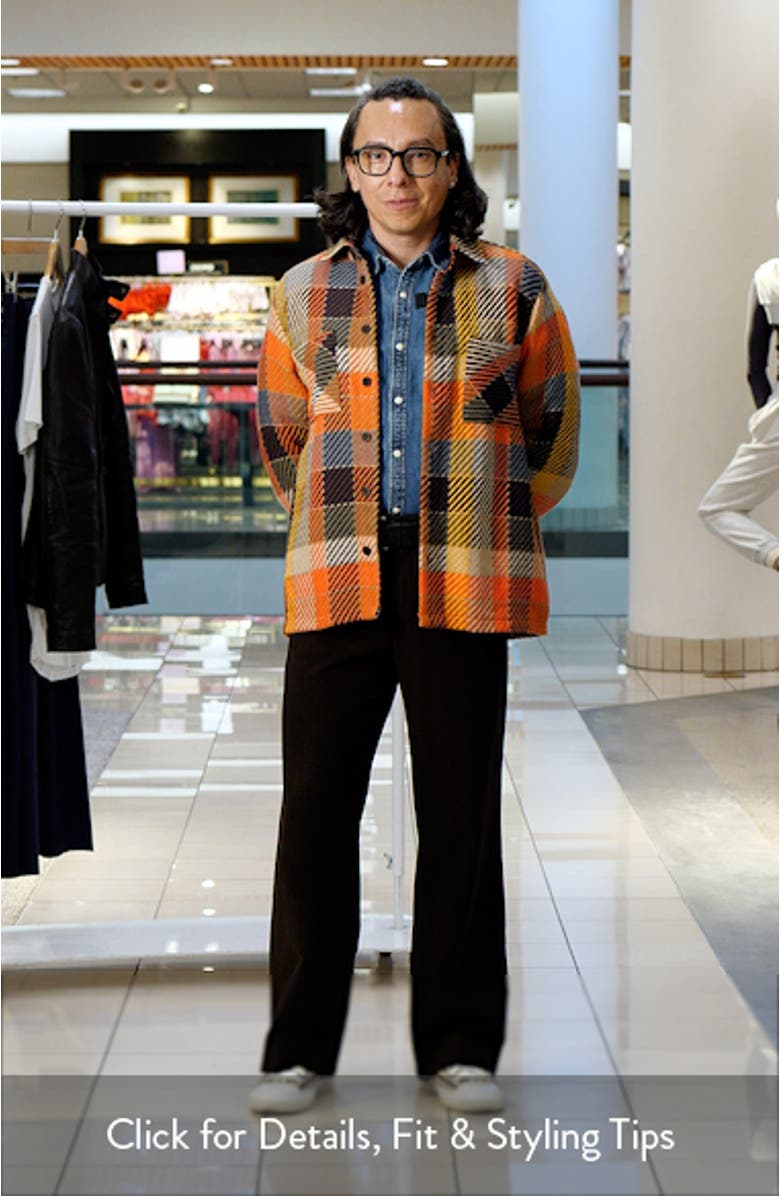 Whiting Plaid Cotton Blend Overshirt, sales video thumbnail