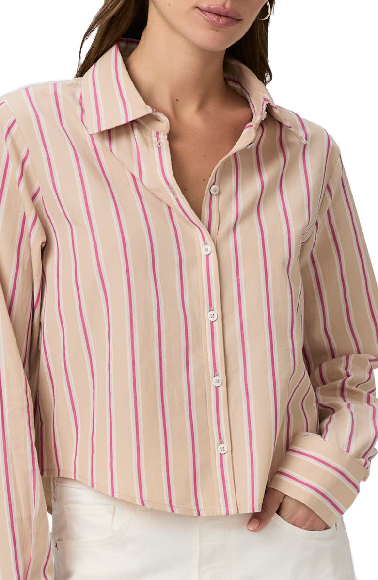 PAIGE Doreen Stripe Crop Shirt, Alternate, color, 