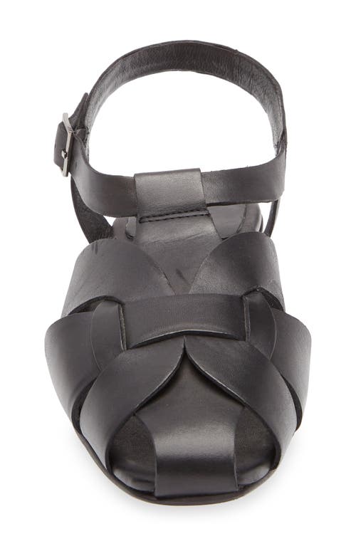 Jeffrey Campbell Reverie Fisherman Sandal In Black