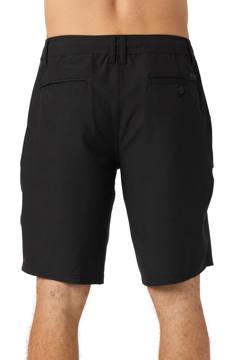 O'Neill Reserve Water Resistant Hybrid Shorts, Alternate, color, Heather Black