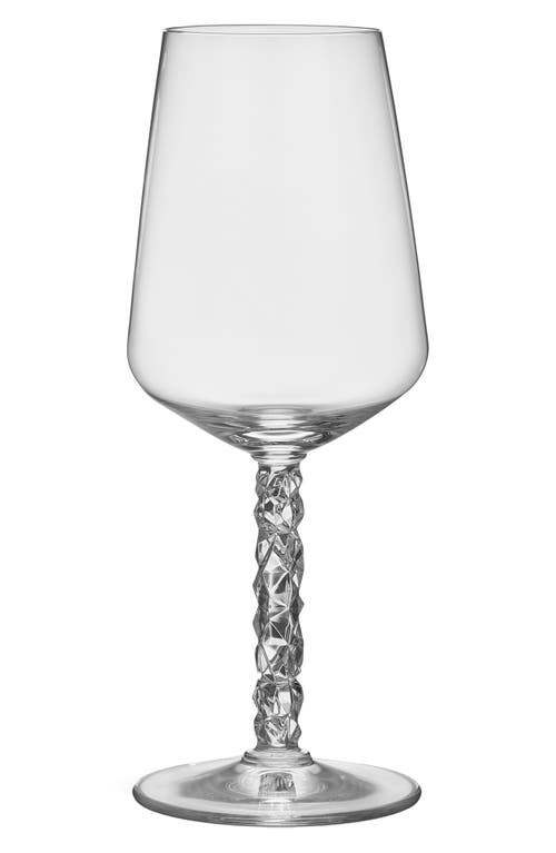 Orrefors Carat Set Of 2 Crystal Wine Glasses In Clear