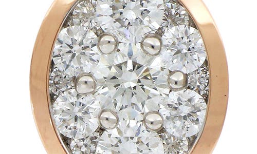 Bony Levy 18k Rose Gold Pavé Diamond Oval Stud Earrings In 18k Rose Gold