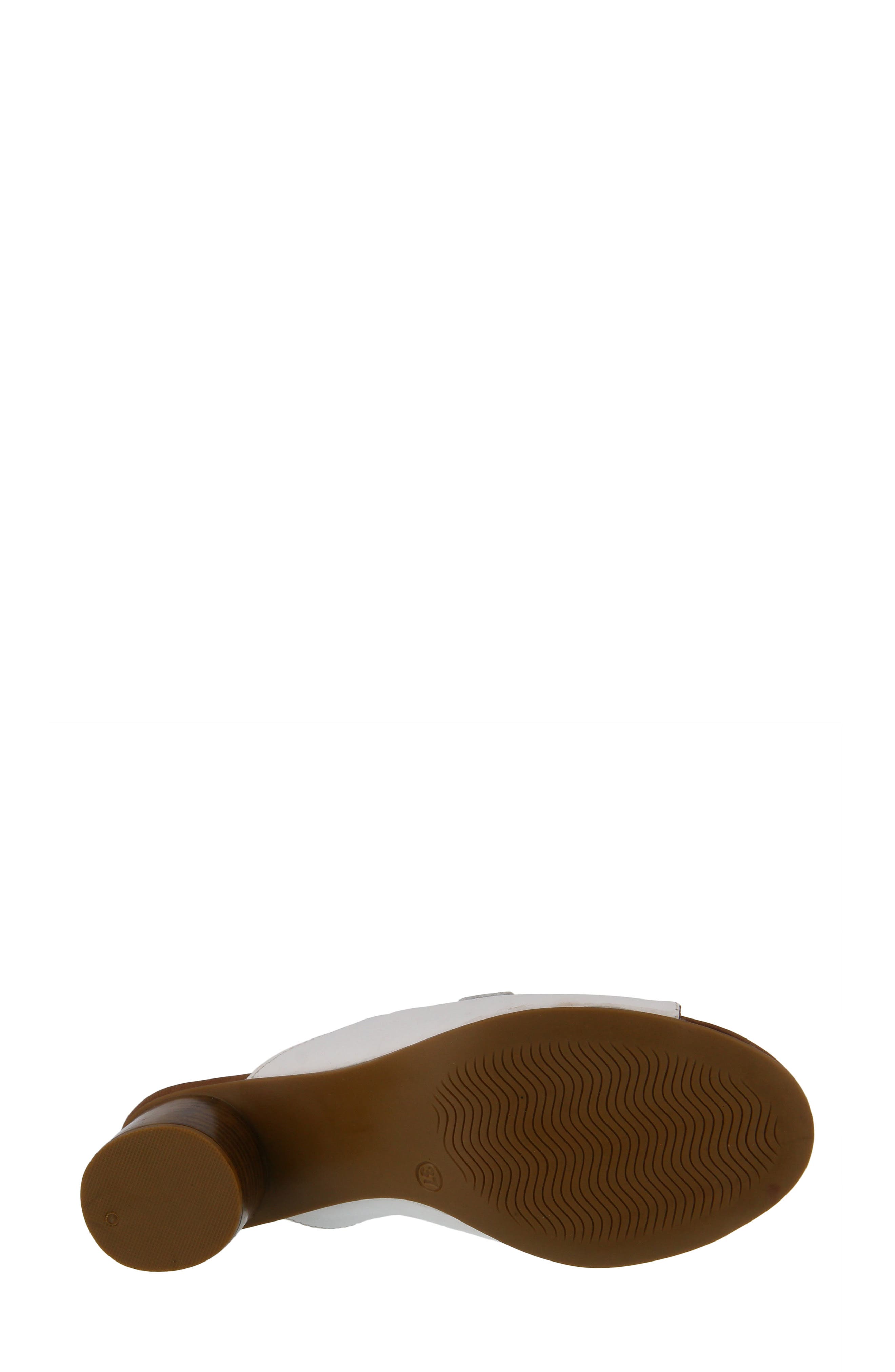 Deisyluv Slide Sandal, Alternate, color, WHITE LEATHER