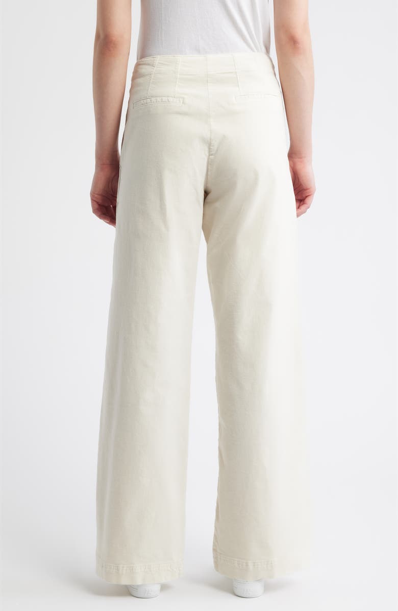 BOSS Orange Tahilone Stretch Cotton Pants, Alternate, color, Open White