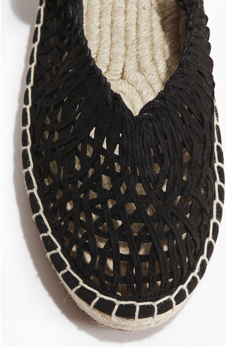 H&M Interwoven Espadrilles, Alternate, color, Black