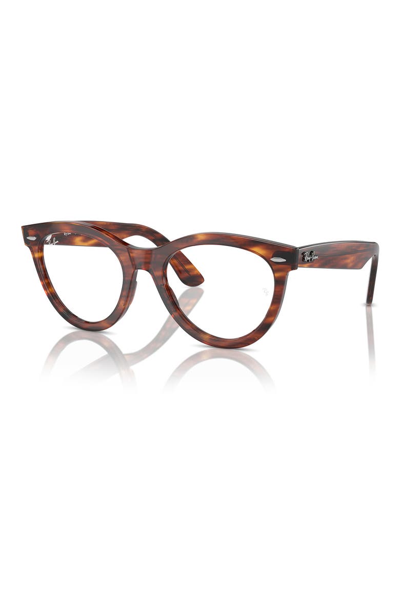 54mm Oval Optical Glasses, Alternate, color, STRIPED HAVA