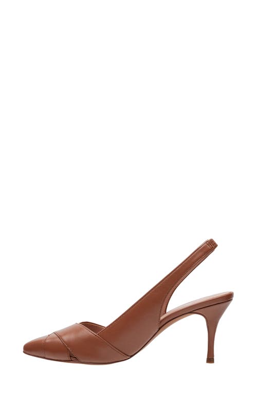 Linea Paolo Nelly Pointed Toe Slingback Pump In Cognac