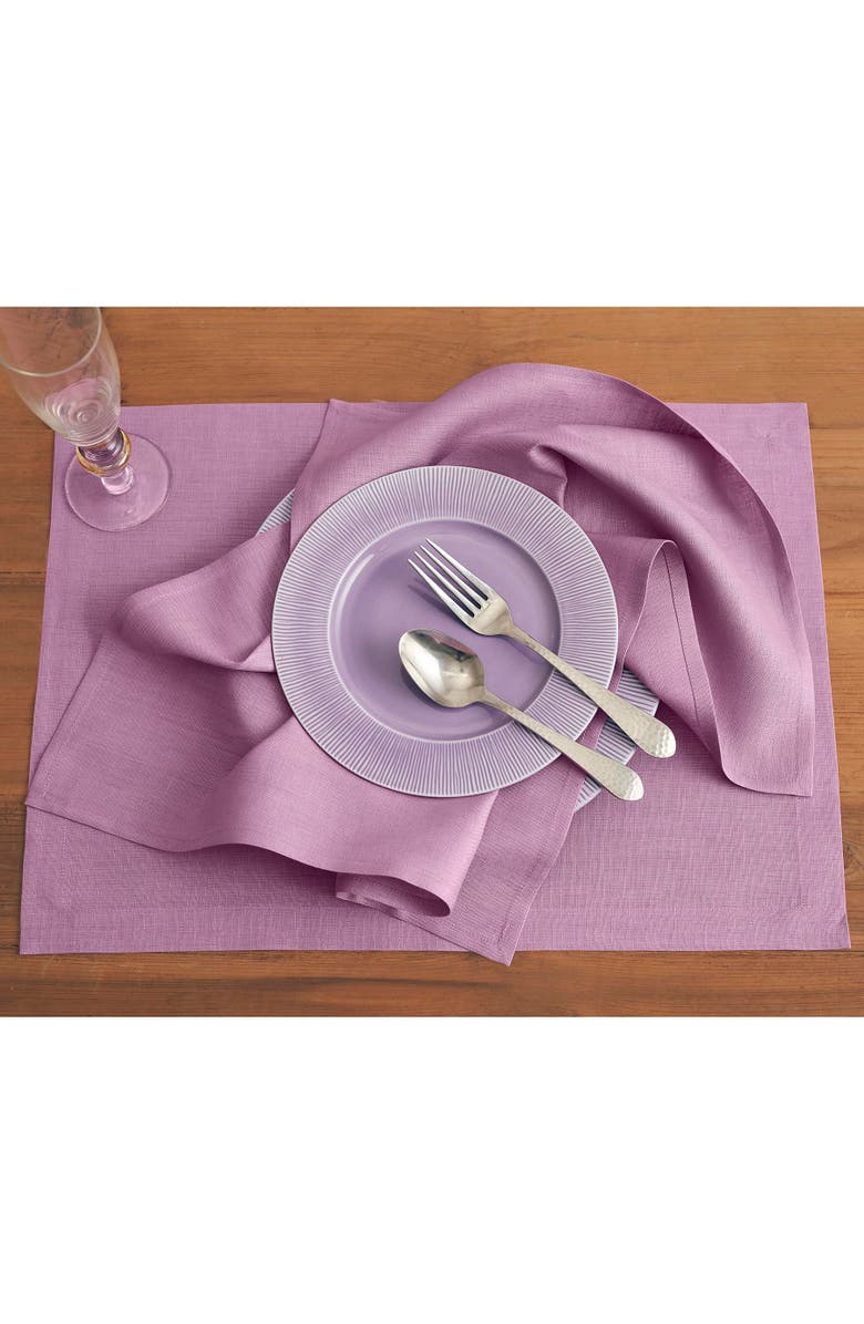 Solino Home Linen Placemats - Fete, Alternate, color, Violet