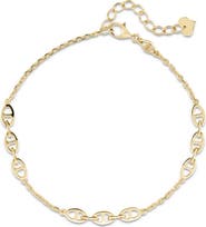 DEVATA Mariner Anchor Chain Bracelet in 14K Gold, 22mm