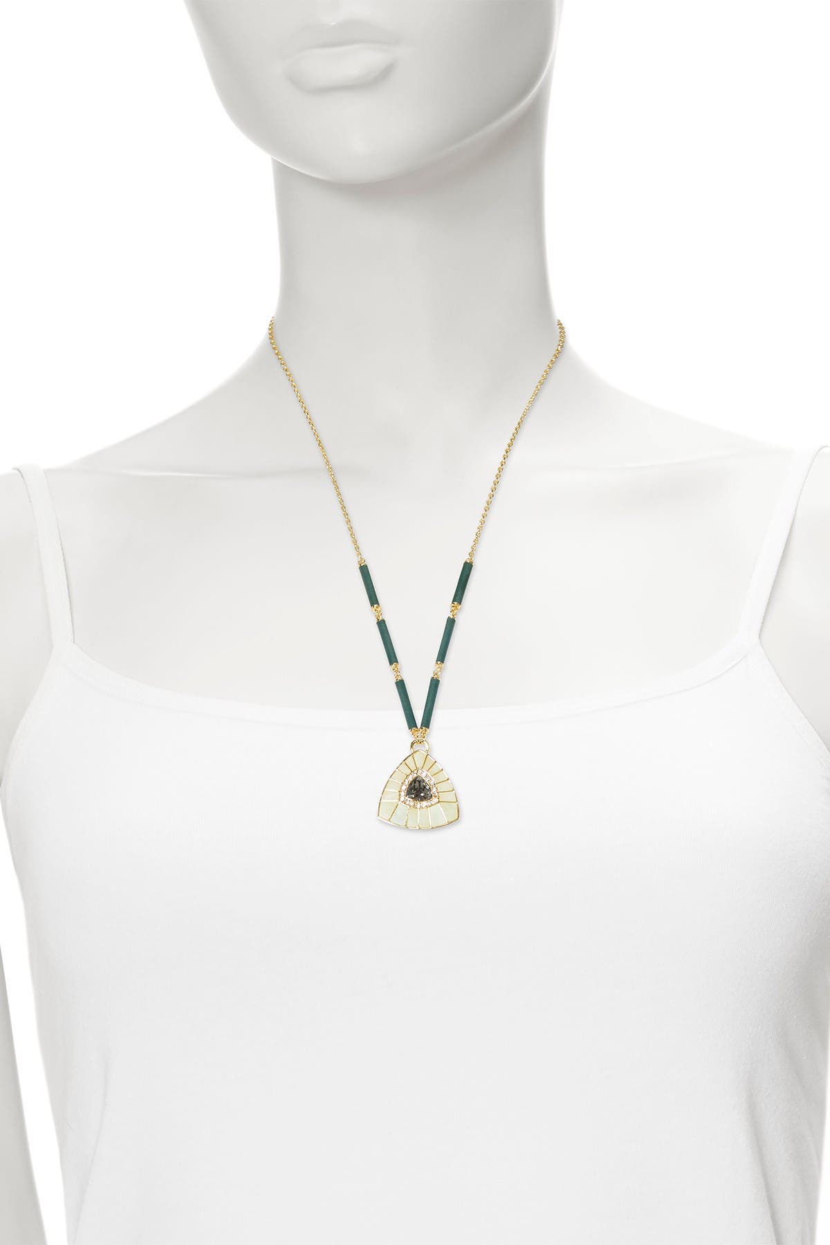 Vince Camuto Amazonite Triangle Pendant 30