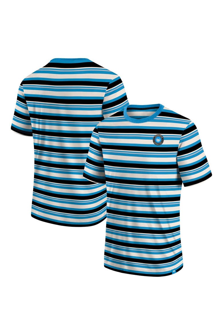 Men's Fanatics Branded Blue Charlotte FC Shot Clock Stripe T-Shirt, Main, color, Blue