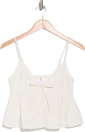 Front Tie Gauze Cami